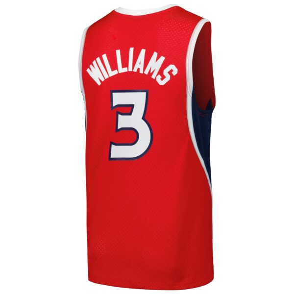 Lou Williams Atlanta Hawks Mitchell & Ness 2001/02 Hardwood Classics Swingman Jersey - Red - Image 4
