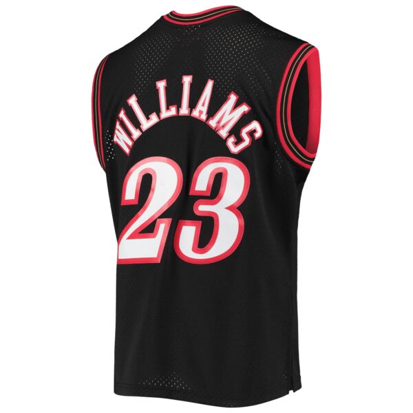 Lou Williams Philadelphia 76ers Mitchell & Ness 2005/06 Hardwood Classics Swingman Jersey - Black - Image 4