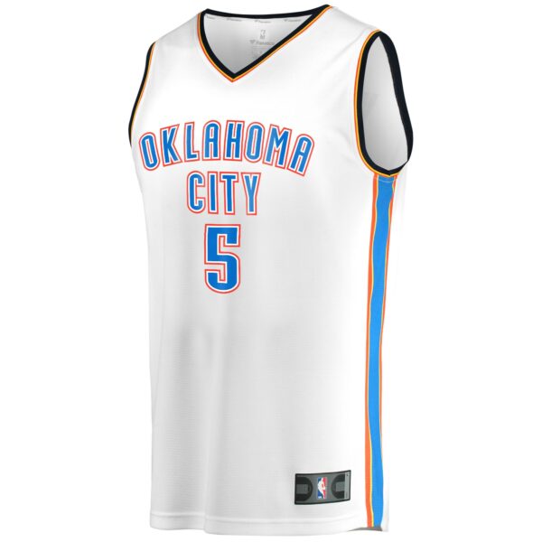 Luguentz Dort Oklahoma City Thunder Fanatics Fast Break Player Jersey - Association Edition - White - Image 3