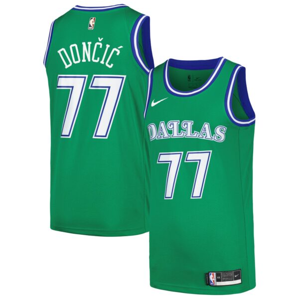 Luka Dončić Dallas Mavericks Nike Swingman Player Jersey - Classic Edition - Green - Image 2