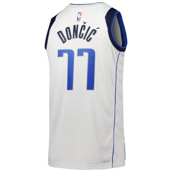 Luka Dončić Dallas Mavericks Nike Unisex Swingman Jersey - Association Edition - White - Image 4