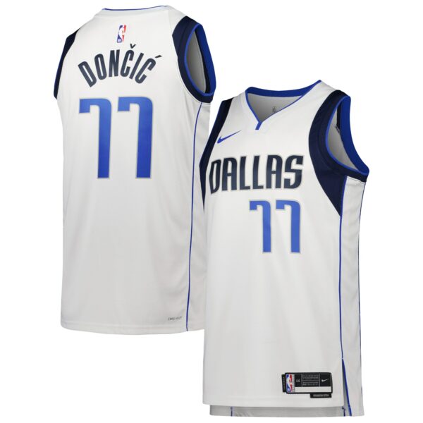 Luka Dončić Dallas Mavericks Nike Unisex Swingman Jersey - Association Edition - White - Image 2