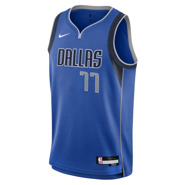 Luka Dončić Dallas Mavericks Nike Youth Swingman Jersey - Icon Edition - Blue - Image 3
