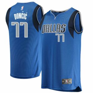 Luka Doncic Dallas Mavericks Fanatics Replica Fast Break Jersey Blue - Icon Edition
