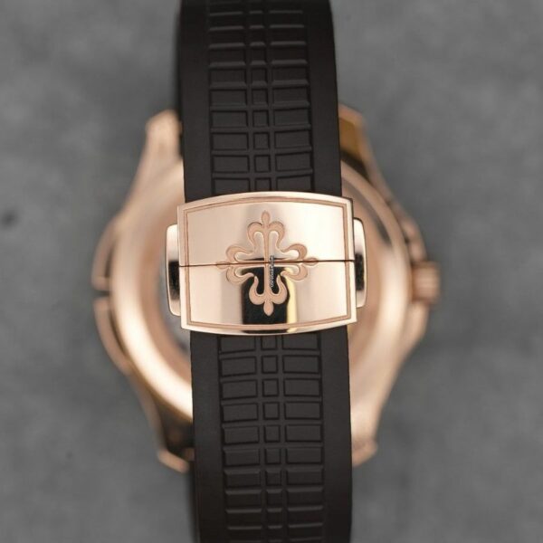Luxury Patek Philippe Aquanaut Brown Embossed Arabic Dial Rose Gold Composite MenS Watch 5164R-001 - Image 5