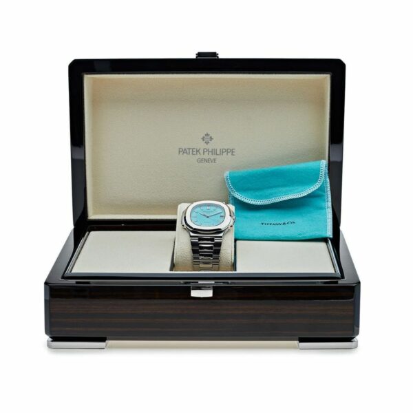 Luxury Patek Philippe Nautilus Tiffany & Co. Blue Dial Watch - Image 5