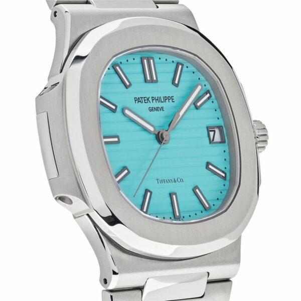 Luxury Patek Philippe Nautilus Tiffany & Co. Blue Dial Watch - Image 2