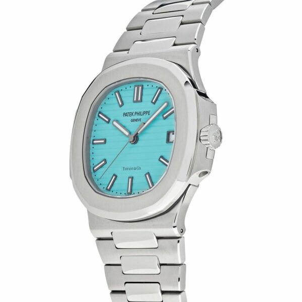 Luxury Patek Philippe Nautilus Tiffany & Co. Blue Dial Watch - Image 3