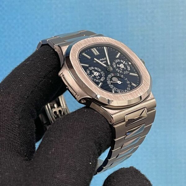 Luxury Patek Philippe Nautilus White Gold 5740-1G-001 With Blue Sunburst Dial Watch - Image 5