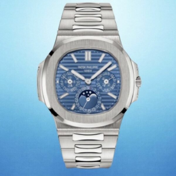 Luxury Patek Philippe Nautilus White Gold 5740-1G-001 With Blue Sunburst Dial Watch - Image 2