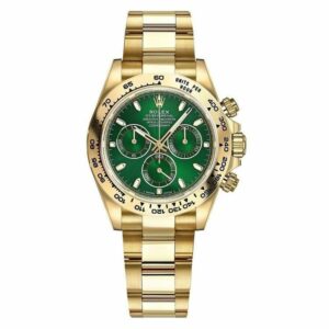 Luxury Rolex Daytona 116508-0013 Green Dial Yellow Gold Oyster Watch