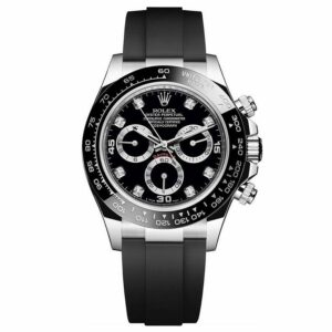 M116519LN-0025 Rolex Cosmograph Daytona Black 18 ct White Gold Mens Watch