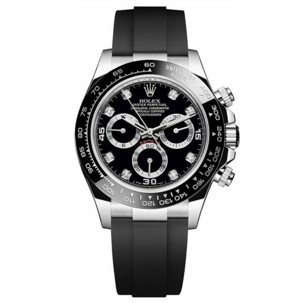 M116519LN-0025 Rolex Cosmograph Daytona Black 18 ct White Gold Mens Watch