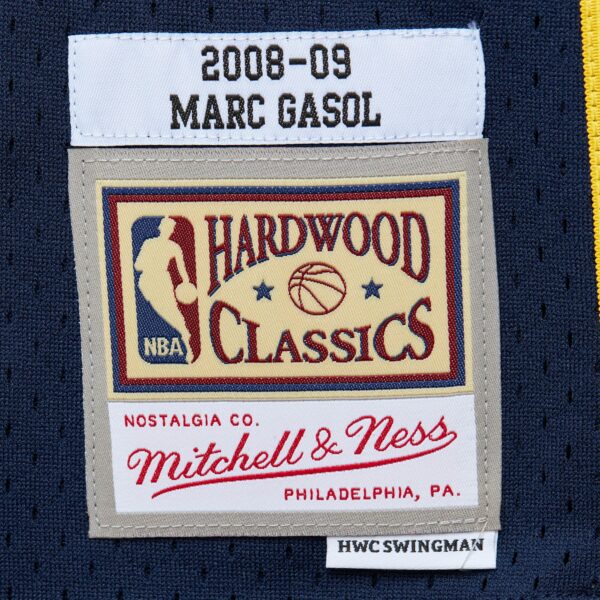 Marc Gasol Memphis Grizzlies Mitchell & Ness  2008/09 Hardwood Classics Swingman Throwback Jersey - Navy - Image 8