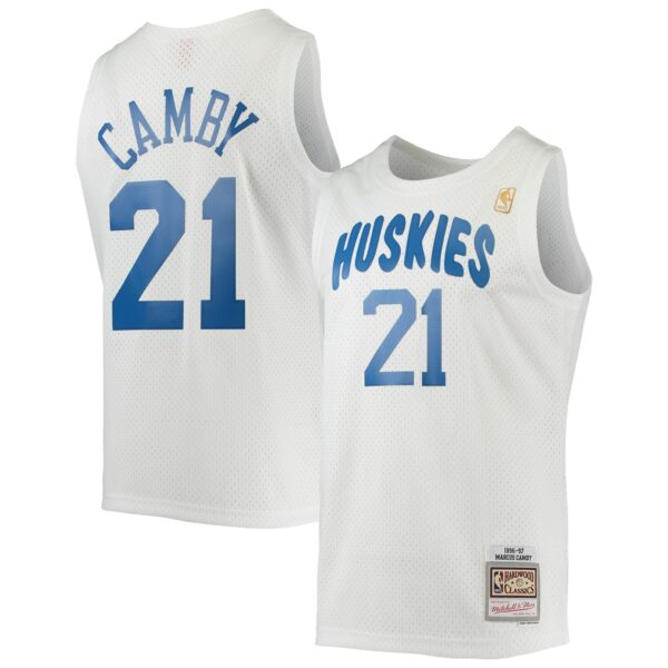 Marcus Camby Toronto Raptors Mitchell & Ness 1996/97 Hardwood Classics Swingman Jersey - White - Image 2
