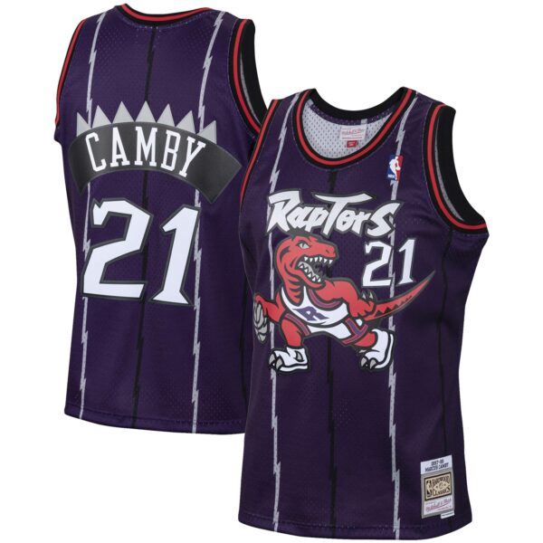 Marcus Camby Toronto Raptors Mitchell & Ness 2001/02 Hardwood Classics Swingman Jersey - Purple - Image 2