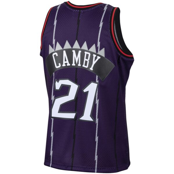 Marcus Camby Toronto Raptors Mitchell & Ness 2001/02 Hardwood Classics Swingman Jersey - Purple - Image 4