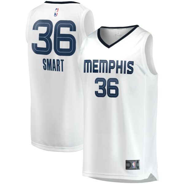 Marcus Smart Memphis Grizzlies Fanatics Fast Break Player Jersey - Association Edition - White - Image 2