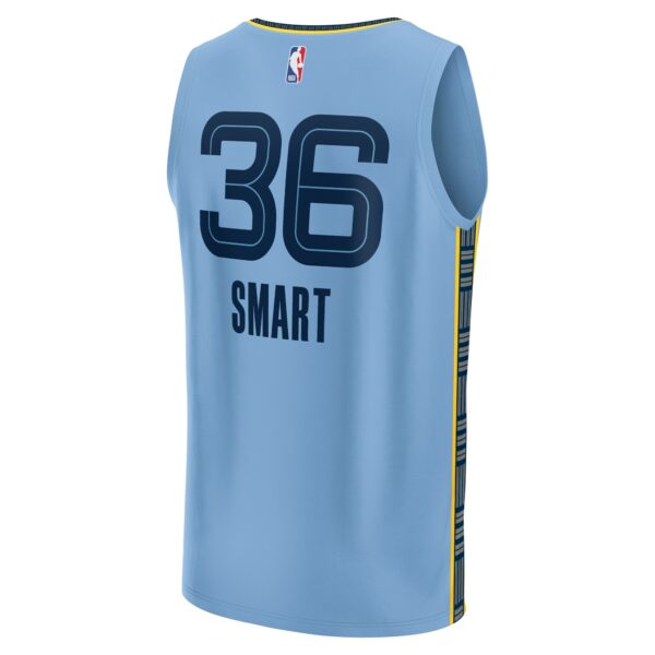 Marcus Smart Memphis Grizzlies Fanatics Youth Fast Break Player Jersey - Statement Edition - Light Blue - Image 4