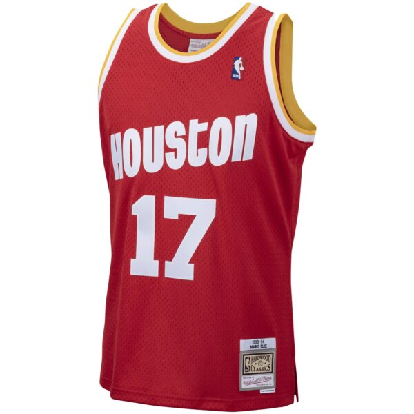 Mario Elie Houston Rockets Mitchell & Ness 1993/94 Hardwood Classics Swingman Jersey - Red - Image 3