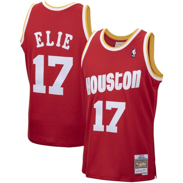 Mario Elie Houston Rockets Mitchell & Ness 1993/94 Hardwood Classics Swingman Jersey - Red - Image 2