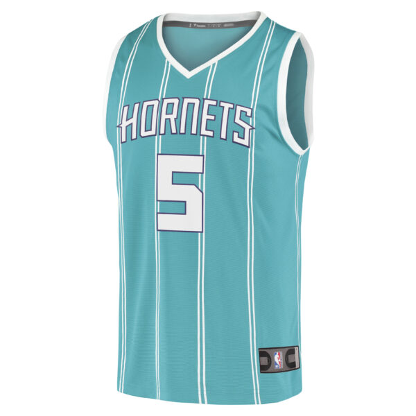 Mark Williams Charlotte Hornets Fanatics Fast Break Replica Player Jersey - Icon Edition - Teal - Image 3