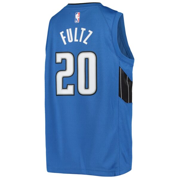 Markelle Fultz Orlando Magic Jordan Brand Youth 2020/21 Swingman Jersey - Statement Edition - Blue - Image 4