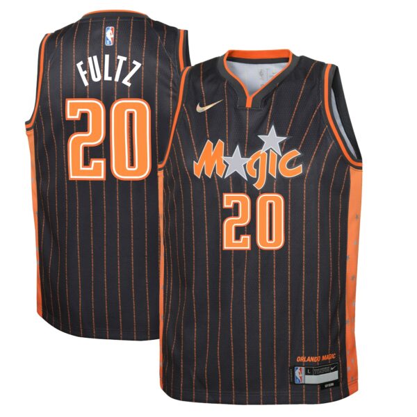 Markelle Fultz Orlando Magic Nike Youth Swingman Jersey - City Edition - Anthracite - Image 2