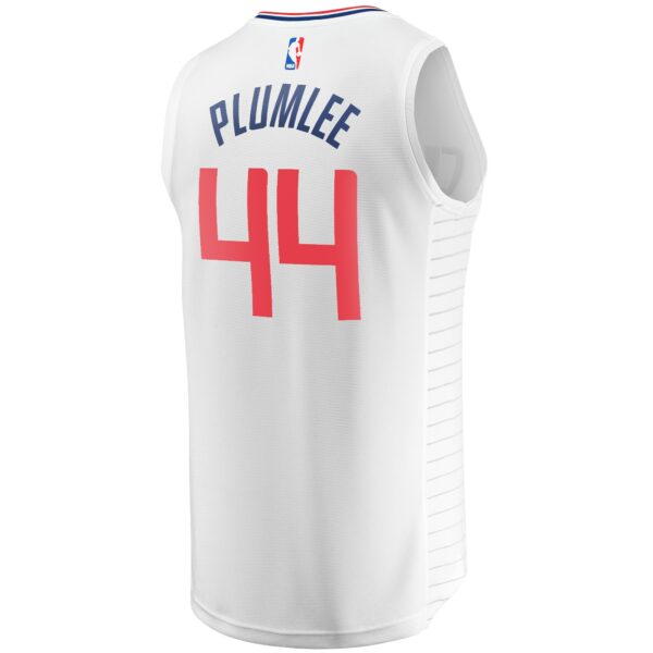 Mason Plumlee LA Clippers Fanatics Fast Break Player Jersey - Association Edition - White - Image 4
