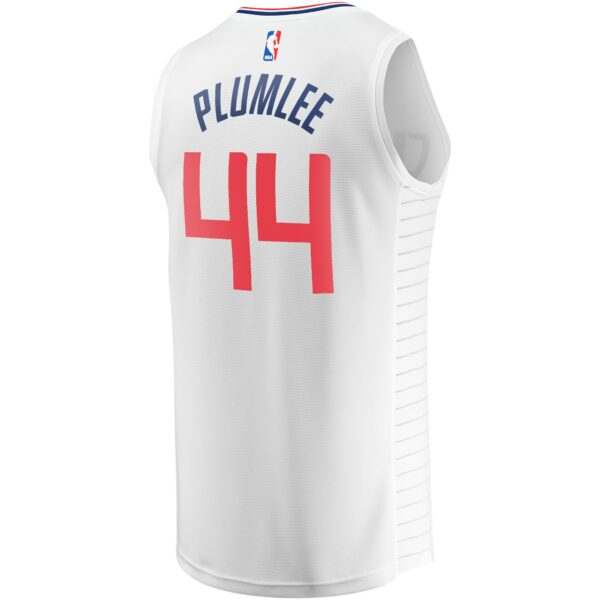 Mason Plumlee LA Clippers Fanatics Youth Fast Break Player Jersey - Association Edition - White - Image 4