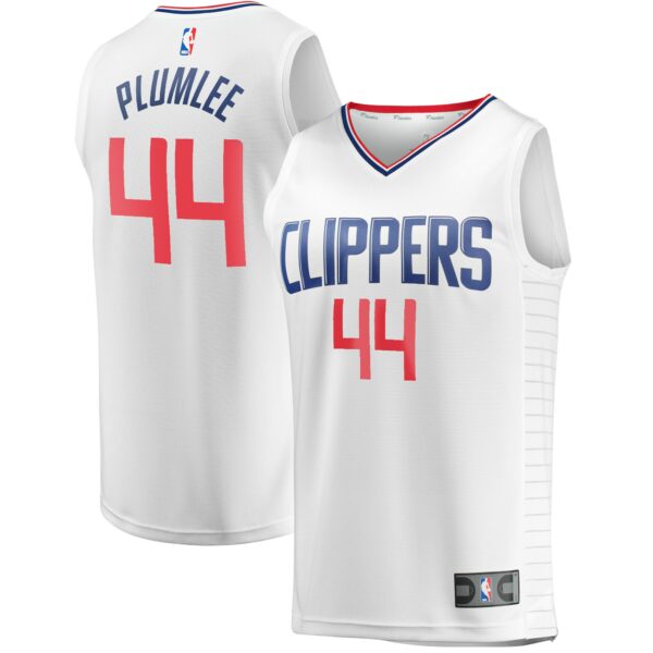 Mason Plumlee LA Clippers Fanatics Youth Fast Break Player Jersey - Association Edition - White - Image 2