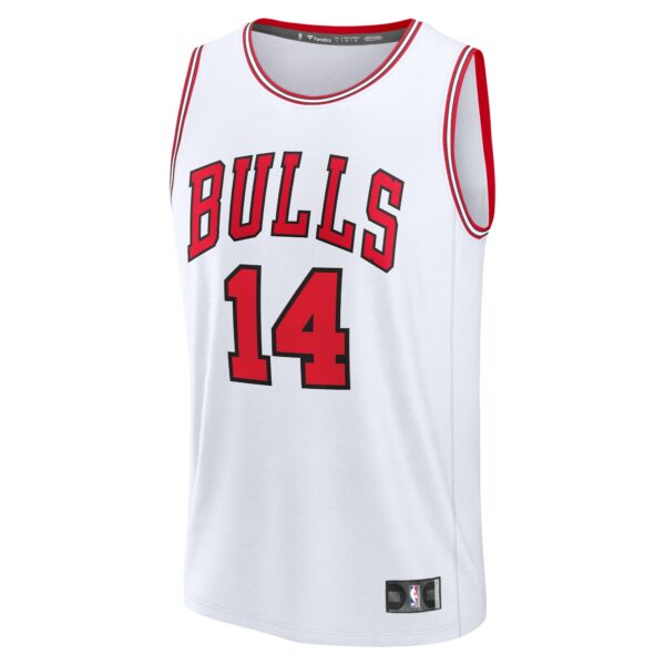 Matas Buzelis Chicago Bulls Fanatics Fast Break Replica Player Jersey - Association Edition - White - Image 3