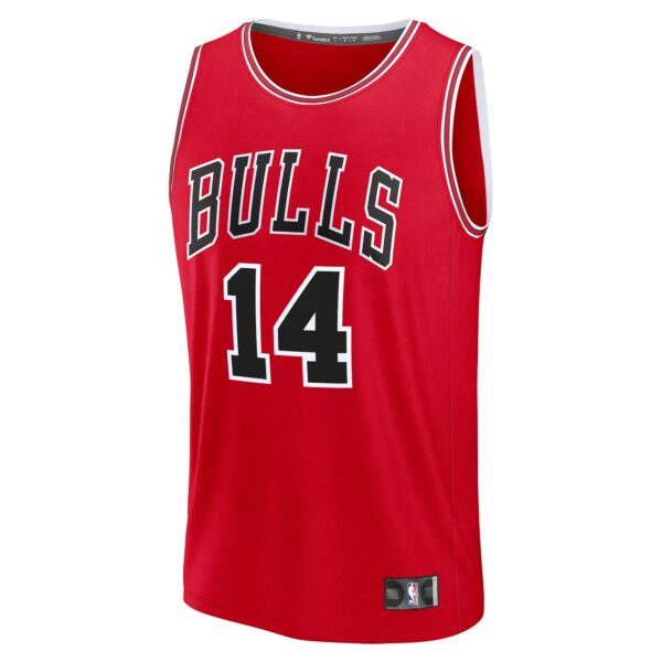 Matas Buzelis Chicago Bulls Fanatics Fast Break Replica Player Jersey - Icon Edition - Red - Image 3