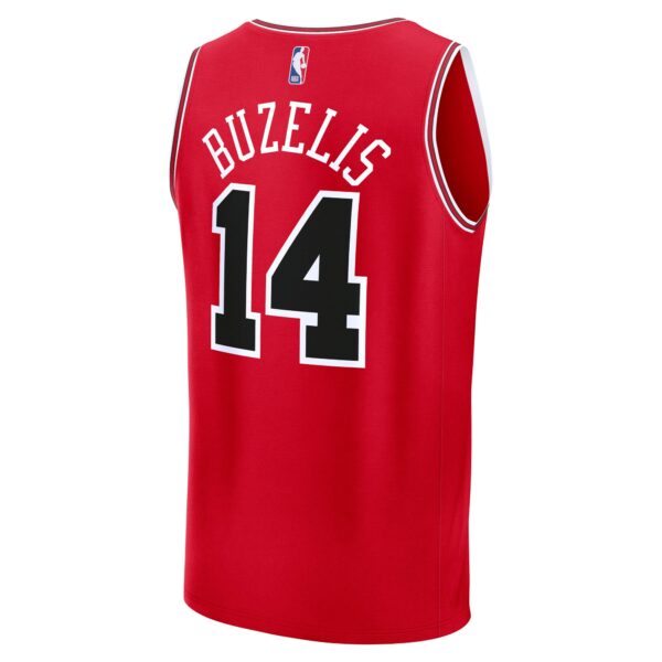 Matas Buzelis Chicago Bulls Fanatics Fast Break Replica Player Jersey - Icon Edition - Red - Image 4