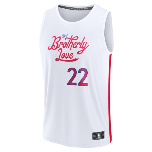 Matisse Thybulle Philadelphia 76ers Fanatics Youth Fastbreak Jersey - City Edition - White - Image 3