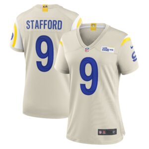 Matthew Stafford Los Angeles Rams Nike Women's Game Jersey - Bone