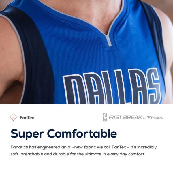 Maxi Kleber Dallas Mavericks Fanatics Fast Break Replica Team Color Player Jersey Blue - Icon Edition - Image 7