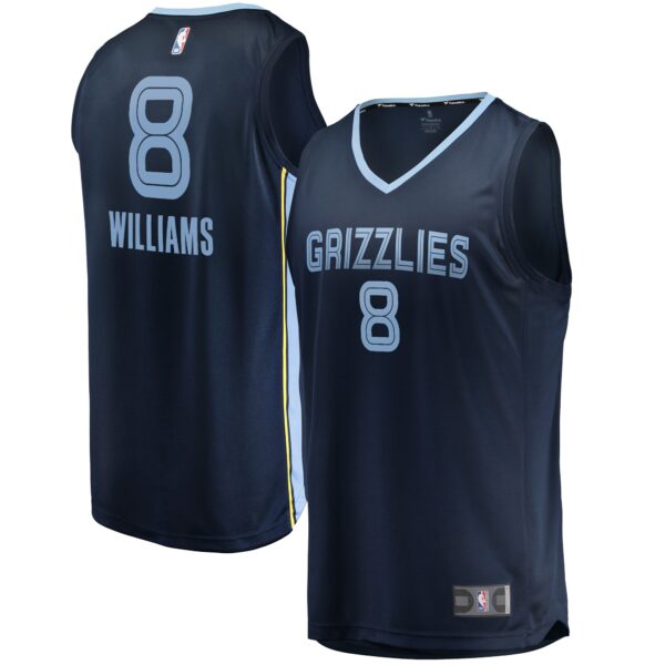 Memphis Grizzlies Fanatics Ziaire Williams Fast Break Replica Jersey Navy - Icon Edition - Image 2