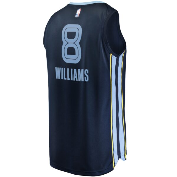 Memphis Grizzlies Fanatics Ziaire Williams Fast Break Replica Jersey Navy - Icon Edition - Image 4
