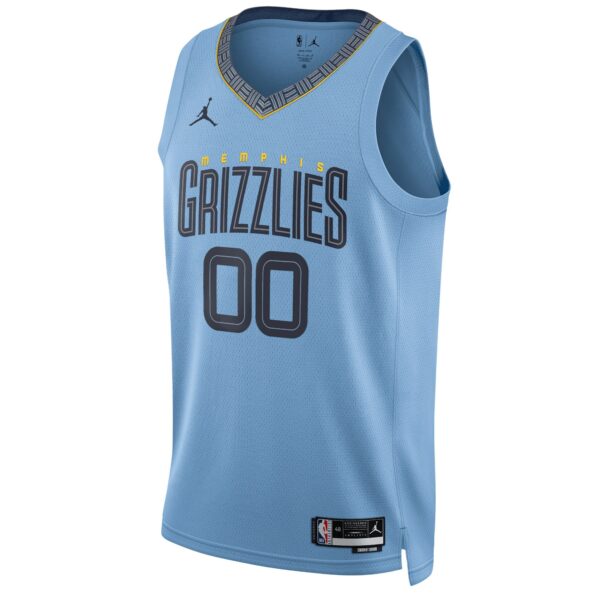 Memphis Grizzlies Jordan Brand Unisex 2022/23 Swingman Custom Jersey - Statement Edition - Blue - Image 3
