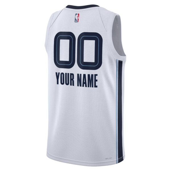 Memphis Grizzlies Nike Unisex Swingman Custom Jersey White - Association Edition - Image 4