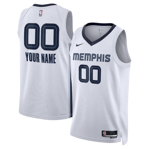 Memphis Grizzlies Nike Unisex Swingman Custom Jersey White - Association Edition - Image 2