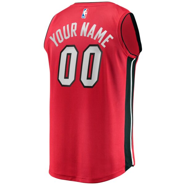 Miami Heat Fanatics Fast Break Custom Jersey - Red - Statement Edition - Image 4