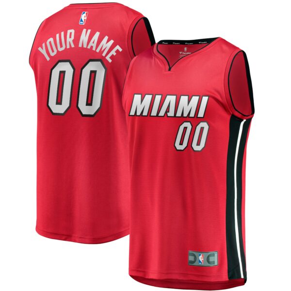 Miami Heat Fanatics Fast Break Custom Jersey - Red - Statement Edition - Image 2