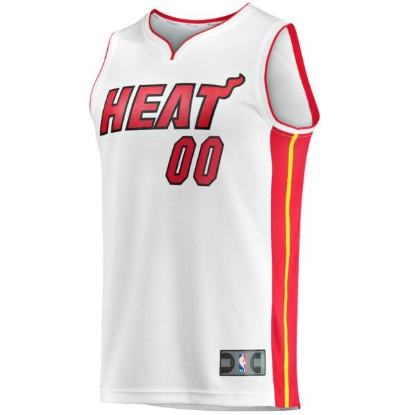 Miami Heat Fanatics Fast Break Custom Replica Jersey - Association Edition - White - Image 3