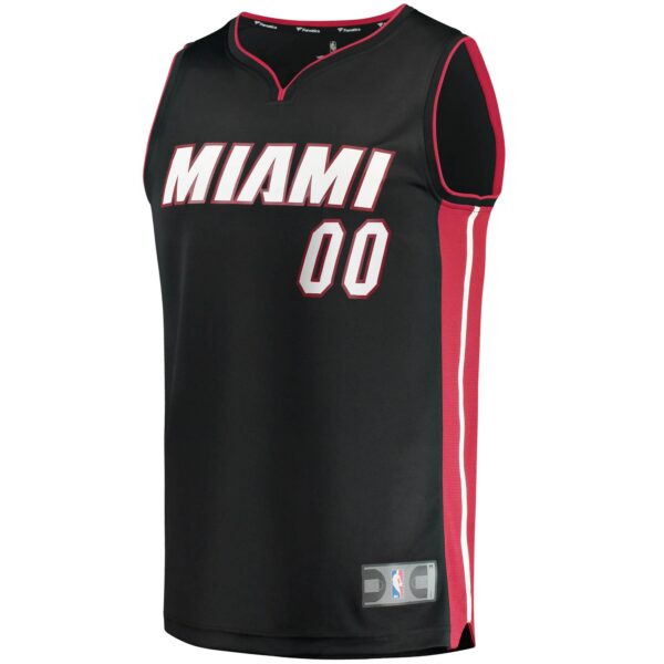 Miami Heat Fanatics Youth Fast Break Custom Replica Jersey Black - Icon Edition - Image 3