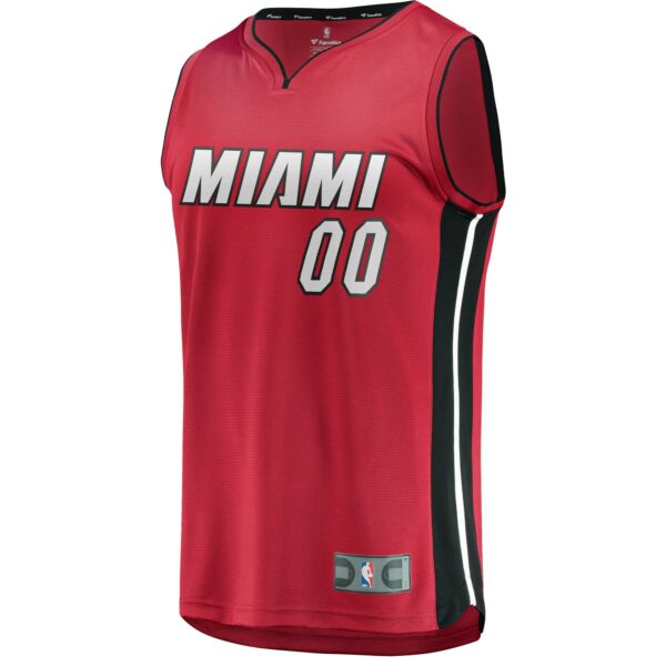 Miami Heat Fanatics Youth Fast Break Replica Custom Jersey Red - Statement Edition - Image 3