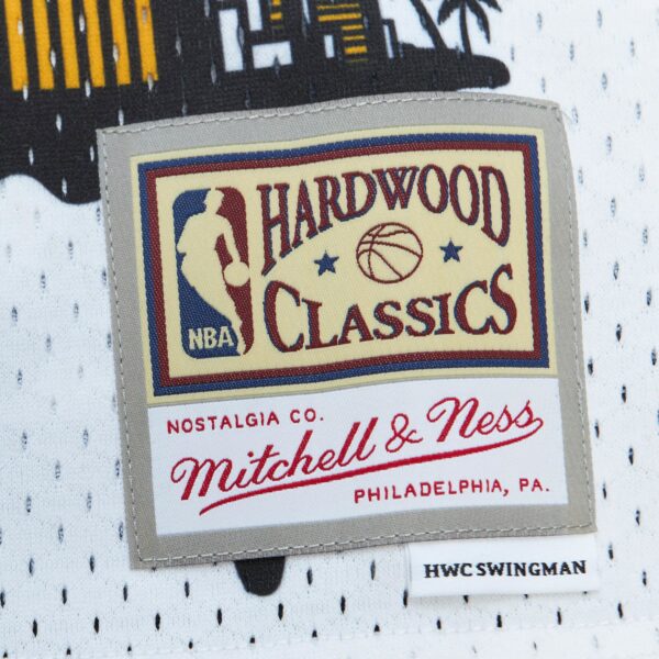Miami Heat Mitchell & Ness x Tats Cru Hardwood Classics Fashion Jersey - White - Image 6