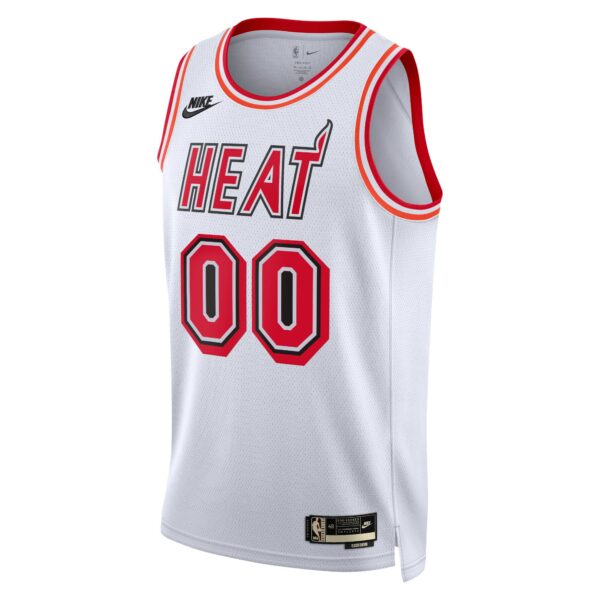Miami Heat Nike Unisex 2022/23 Custom Swingman Jersey - Classic Edition - White - Image 3