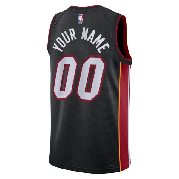 Miami Heat Nike Unisex Swingman Custom Jersey Black - Icon Edition - Image 4